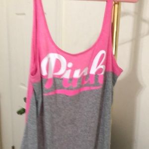 Pink Victoria secret low back tank top